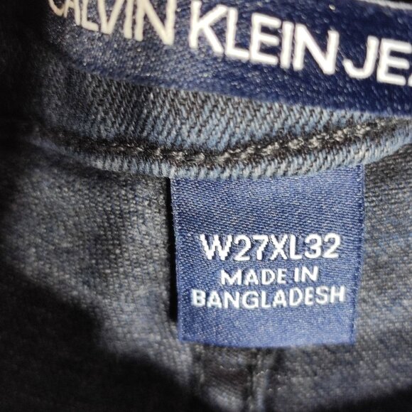 Calvin Klein Jeans women's sz W27/L32 (26x30)indigo blue colour high rise skinny - Picture 8 of 13